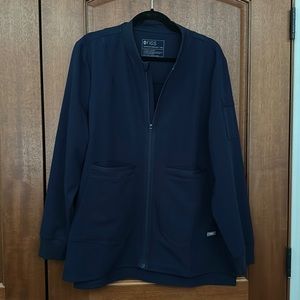 NWT figs bell wry scrub jacket. Navy XXL